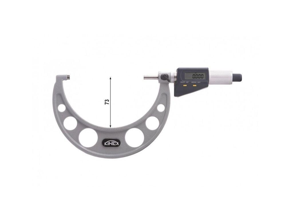 Mikrometr třmenový digitální DIN 863, NEW DESIGN - TOP QUALITY 100 KINEX - KI7031-02-125