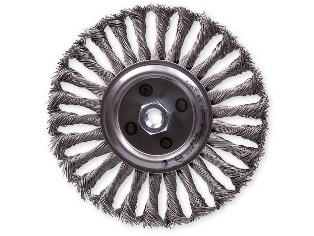 Kartáč copánkový radiální nerez hladký 0,40 mm 175xM14 b5 - KR1261482