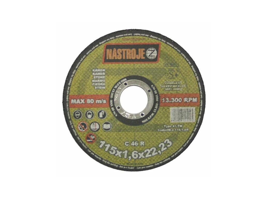 Kotouč řezný 115x1,6x22 na kámen - certifikát OSA - IM-2-115-1,6R