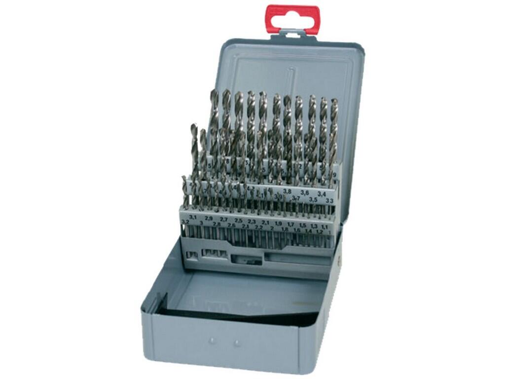 Sada vrtáků 50 dílná, 1,00-5,90x0,1mm S338RCZ004HSSCo5, kov - SV338RCZ004HSSCO5-50K