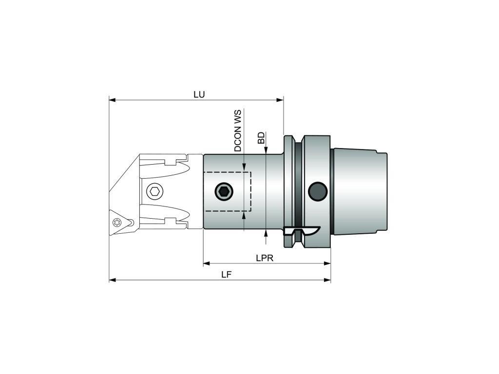 Upínač rotačních nástrojů 86003995 / 6760737 HSK-BS N2 -N- PRAMET - PM-HSK-063A-027-065
