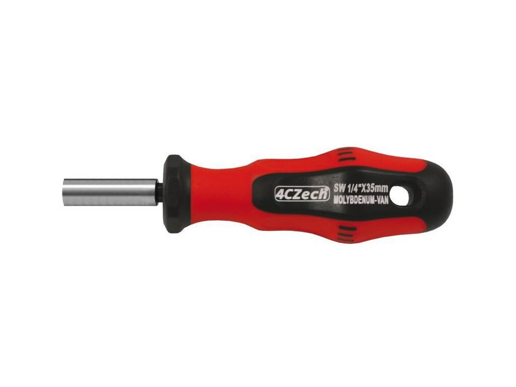 Držák bitů magnetický 1/4"  35mm s rukojetí profi - 4CZ-8320-09