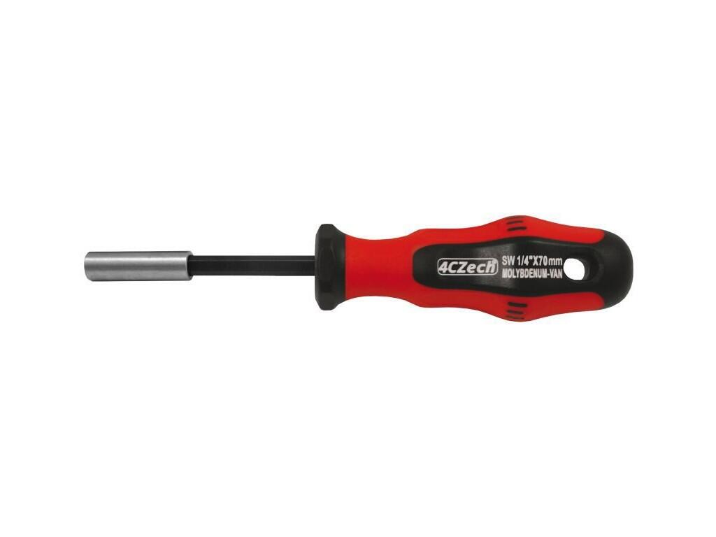 Držák bitů magnetický 1/4"  70mm s rukojetí profi - 4CZ-8320-10