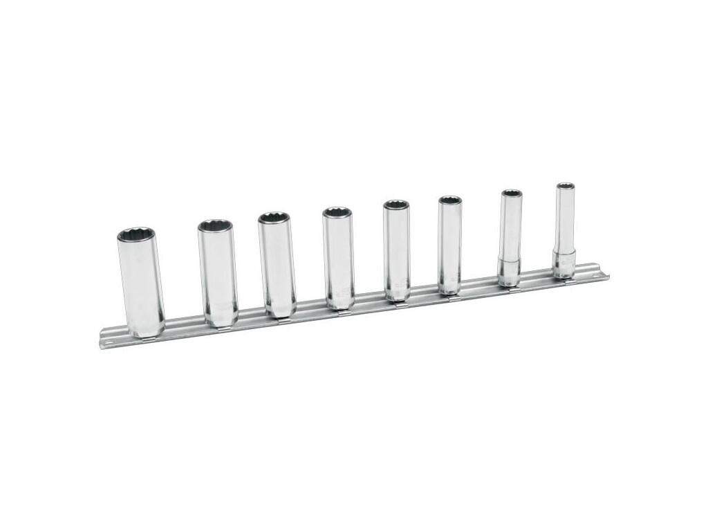 Sada nástrčných hlavic 1/4" na liště 8-dílná, XZN prodloužené - BA-6708DMB