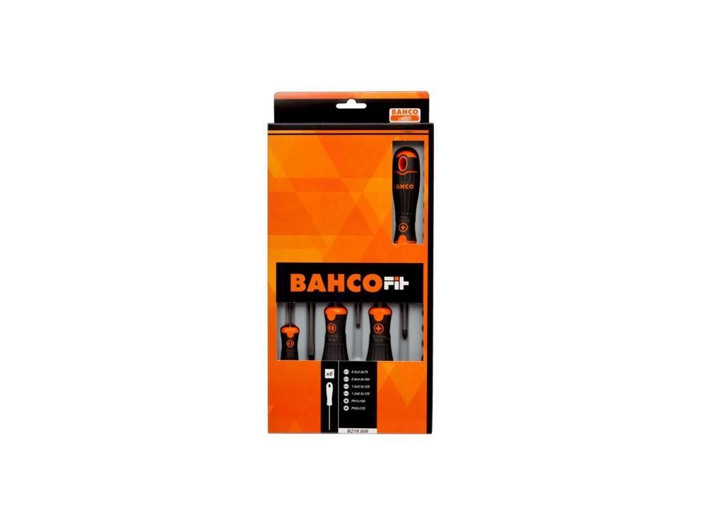 Sada šroubováků BahcoFit, rovné, ploché + PH, 6 ks - BA-B219.006