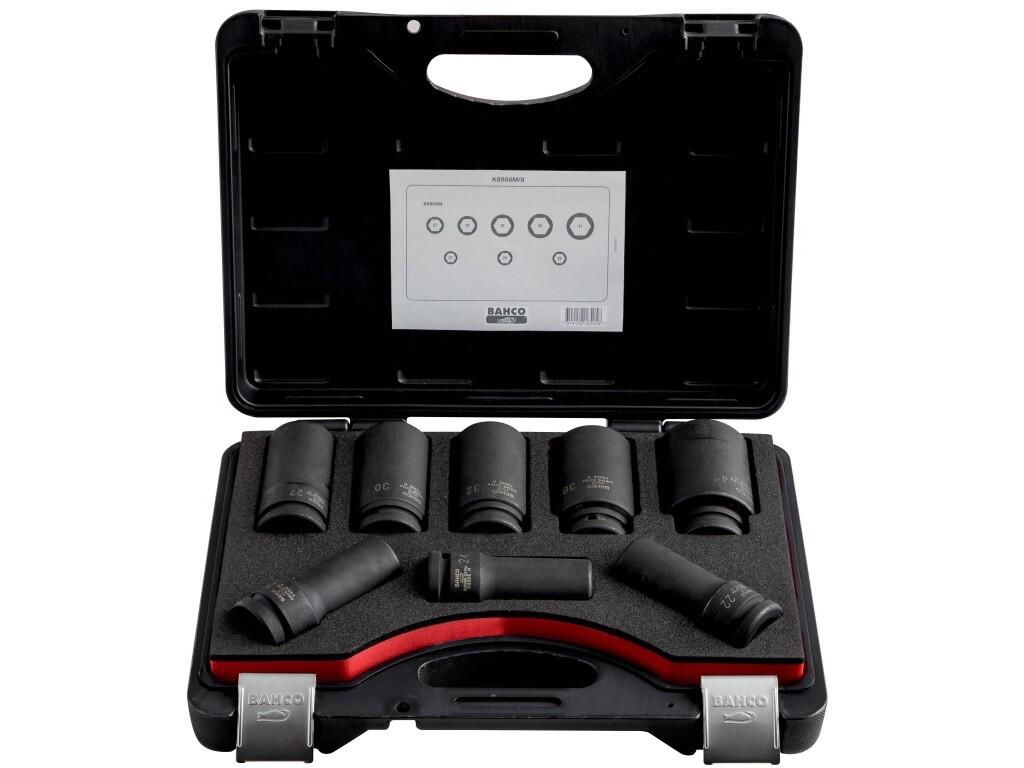 Sada hlubokých rázových nástrčných hlavic 3/4", velikosti v palcích - BA-K8906Z/8
