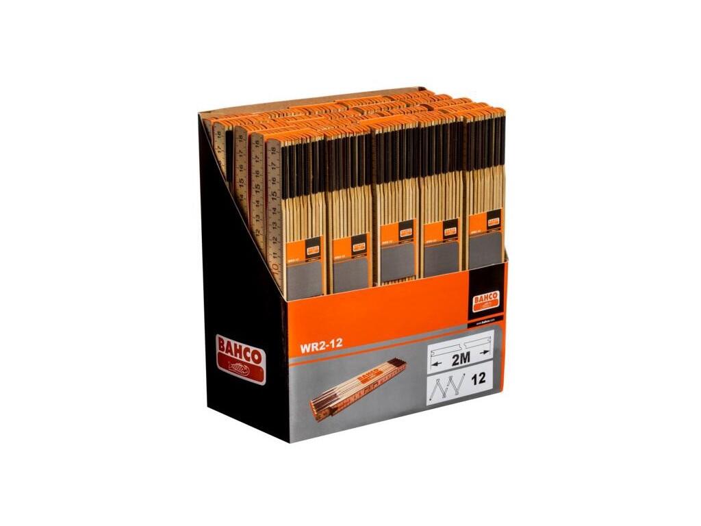 Metr skládací 2m, 12 segmentů, šíře 17mm, 110g, metrický  b25 - BA-WR2-12