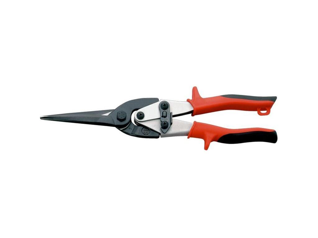 Nůžky na plech 290mm přímé dlouhé, oranžová rukojeť 465g - BA-MA431