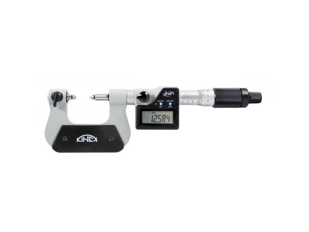 Mikrometr třmenový na závity DG IP65 0,001 mm 50-75 mm (+/- 0,002mm) - KI7028-02-075
