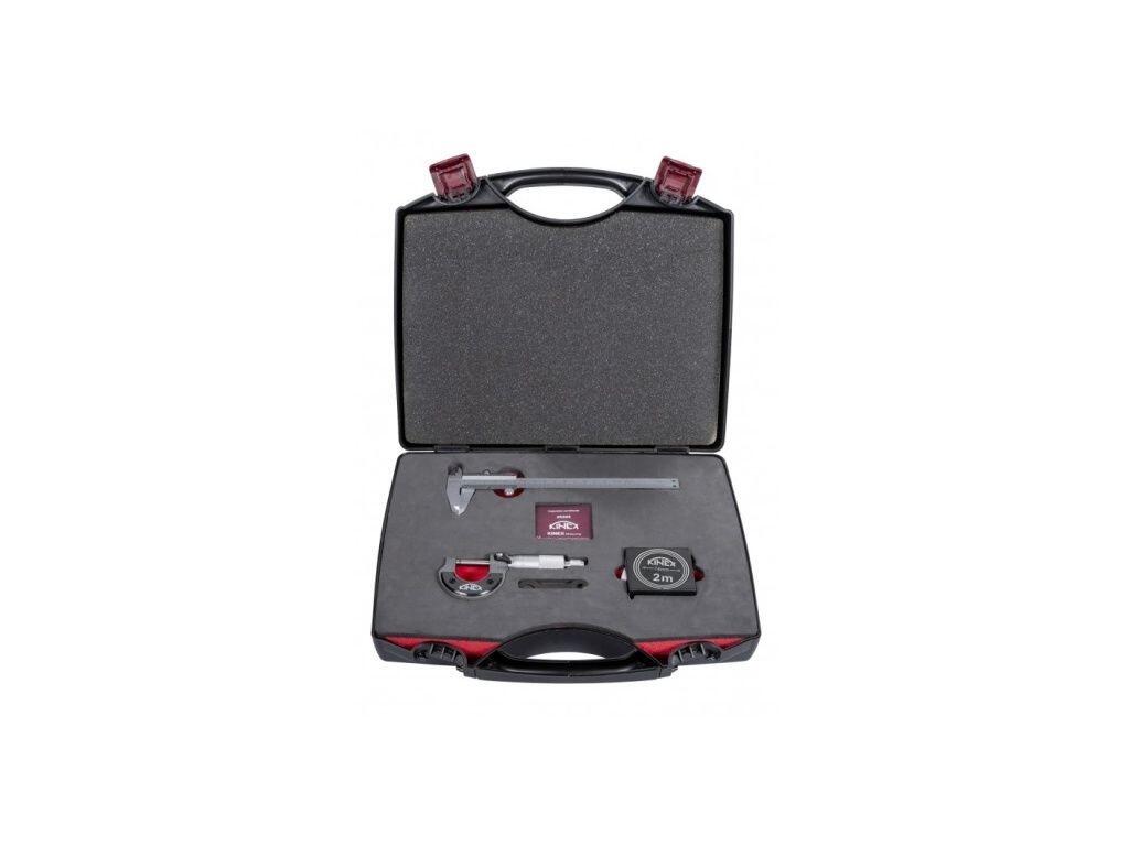 Sada měřidel 6000,7002,8001+kufr 150/0,02mm, 0-25mm, 2m - KISK678-32-001