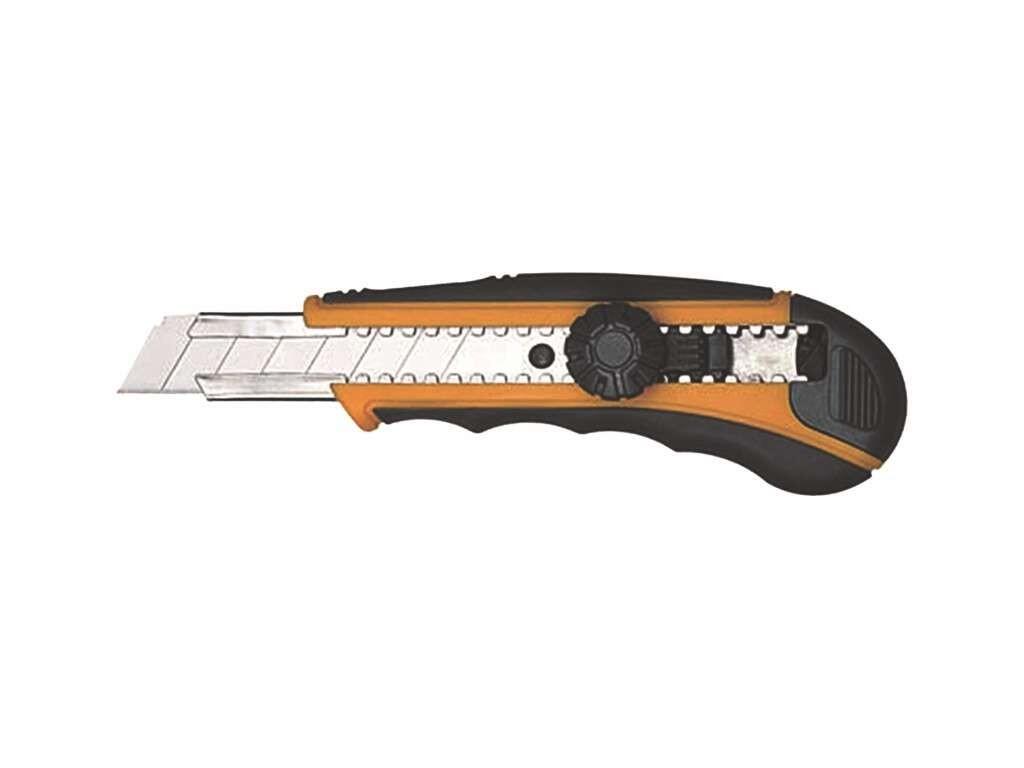 Pracovní nůž s otočným zámkem,ergonomická rukojeť 18mm GD - TM-370201
