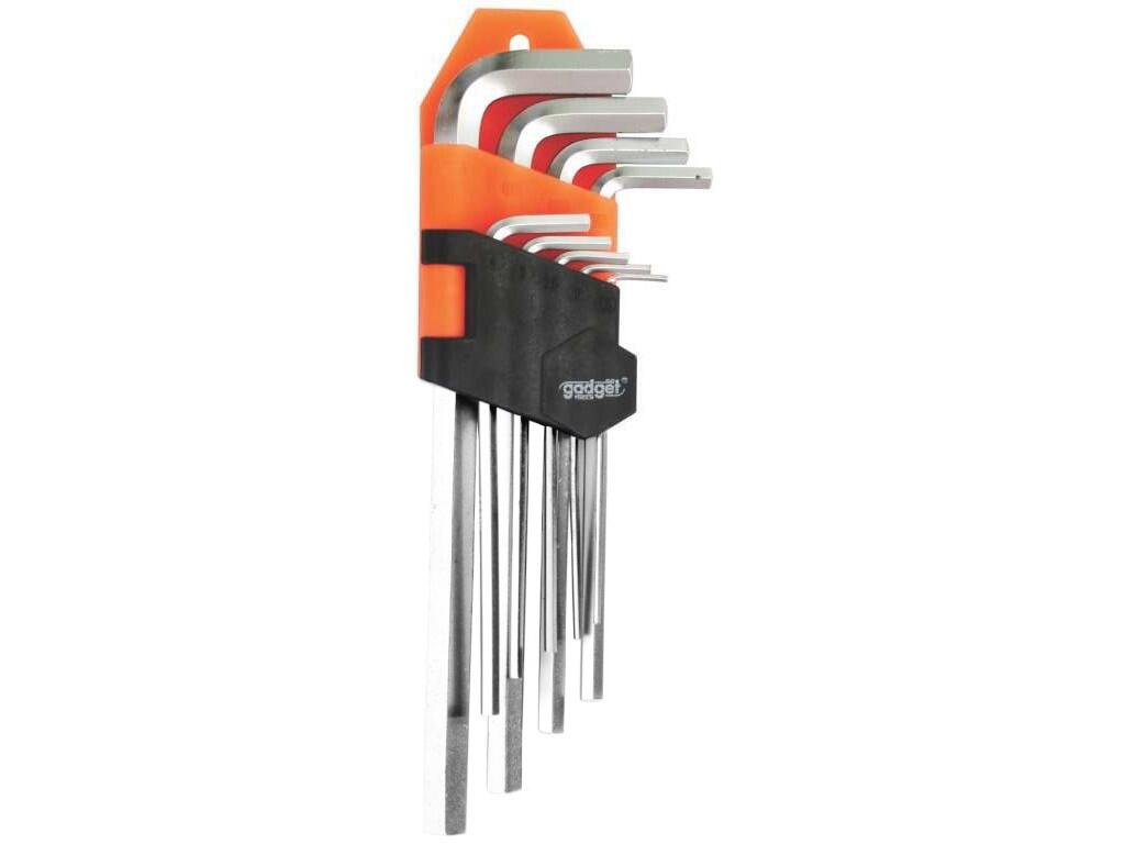 Sada zástrčných klíčů imbus - krátké 1.5-10mm 9-dílná Cr-V GD - TM-390150