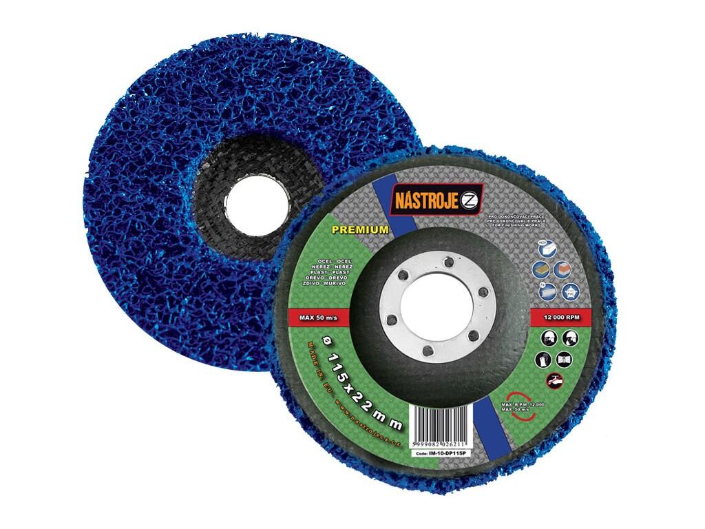 Kotouč leštící sklolaminátový 115x22 na ocel, nerez, plast, kámen, dřevo - PREMIUM - IM-10-DP115P