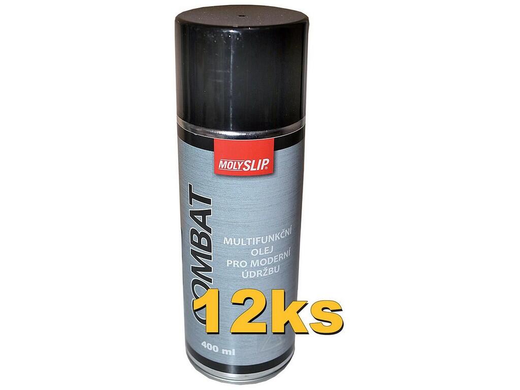 Antikorozní kapalina Molyslip Combat ve spreji 400ml v balení 12ks - MS-COMBAT-400ML-12X