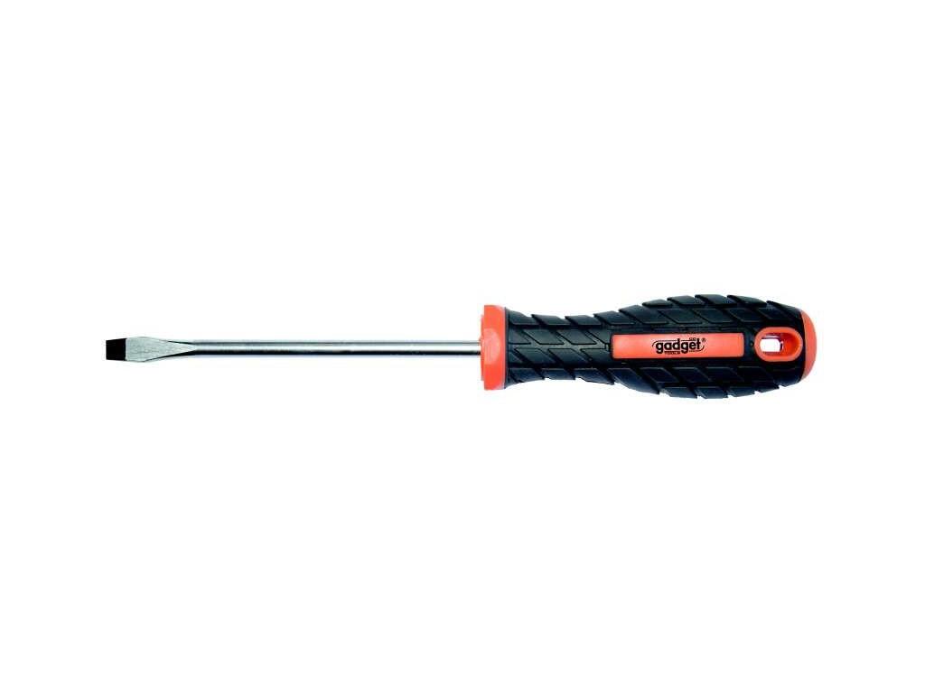 Šroubovák plochý, rukojeť z termoplastické gumy 8x200mm GD - TM-221209