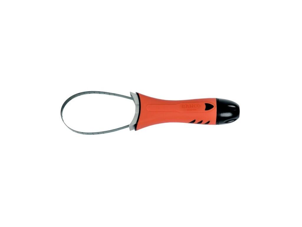 Páskový klíč na olejové filtry s pogumovanou rukojetí 110-155mm, 265g - BA-BE62155
