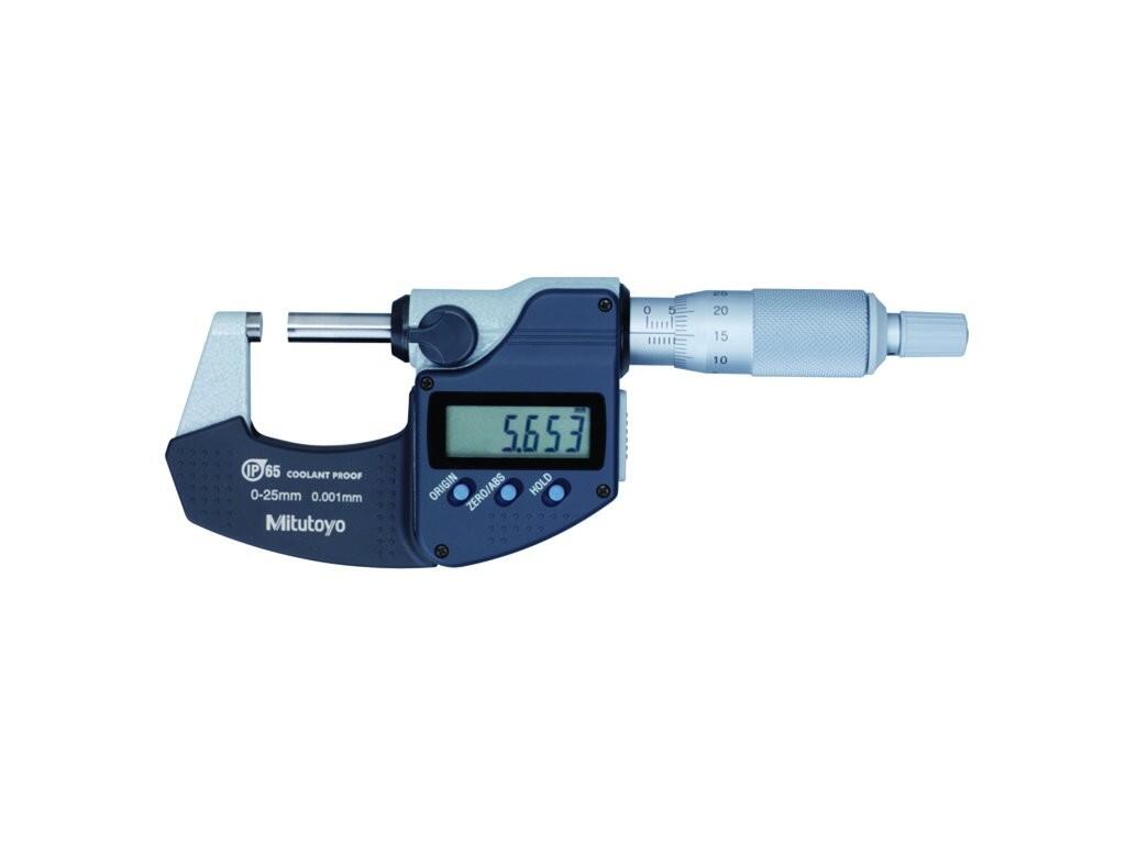 Mikrometr třmenový 0-25mm Digimatic IP65 - MIT293-240-30