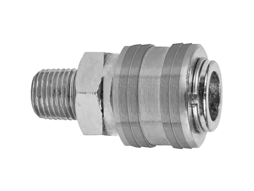 Vzduchová rychlospojka 1/4" vnější závit 1/4" M QC04 RD - TM-089927