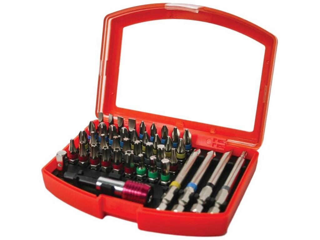 Sada bitů & magnetického rychloupínacího držáku 1/4" 42 ks RAIDER - TM-158902