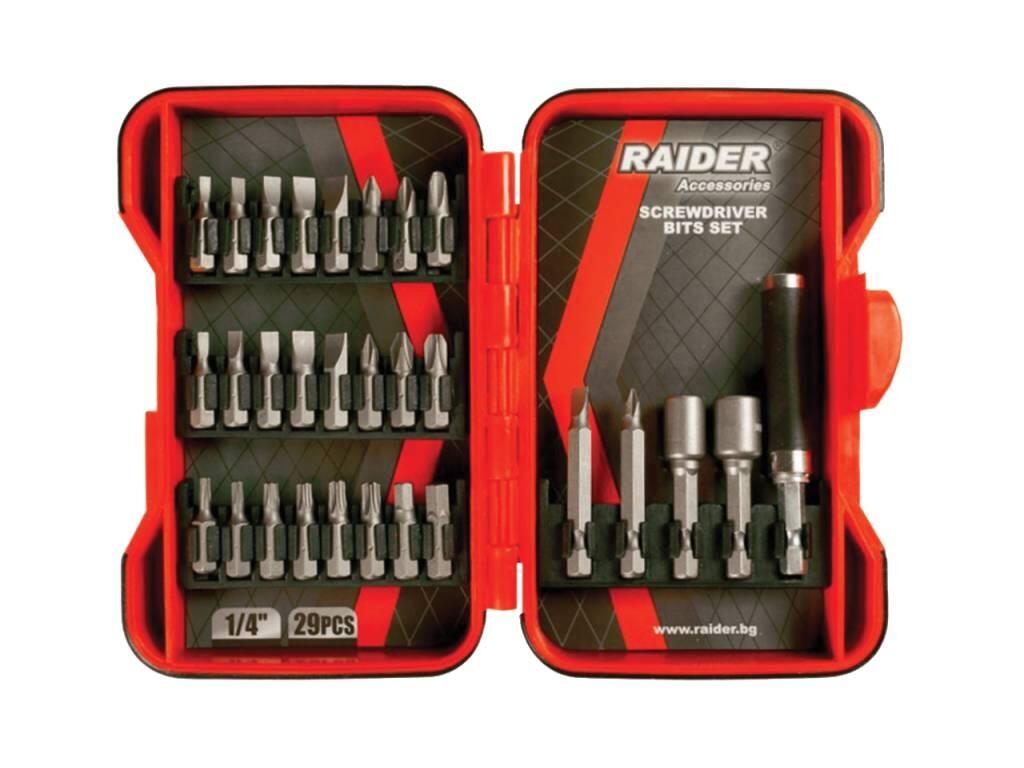Sada bitů 1/4" 29 ks RAIDER - TM-157792