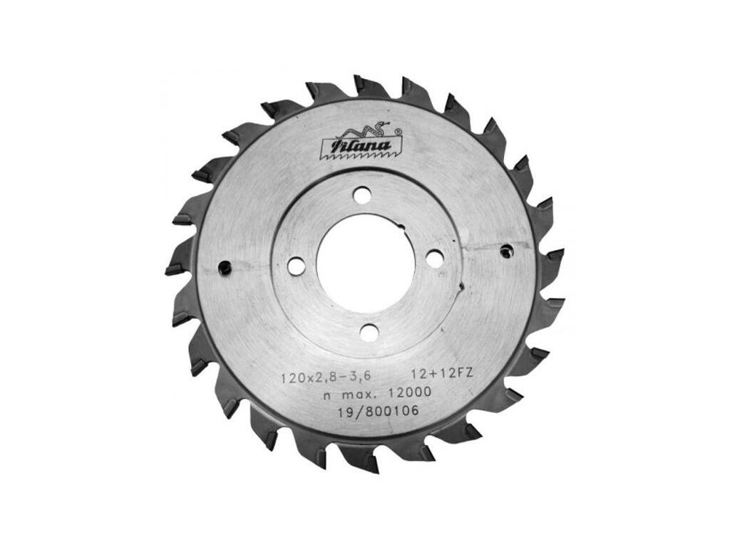 Předřezový kotouč PKD - skládaný 120x2,8-3,6x57/30 5373.1 12+12 FZ - system DIMAR - PILANA - PI225373-1-120-28-30-24