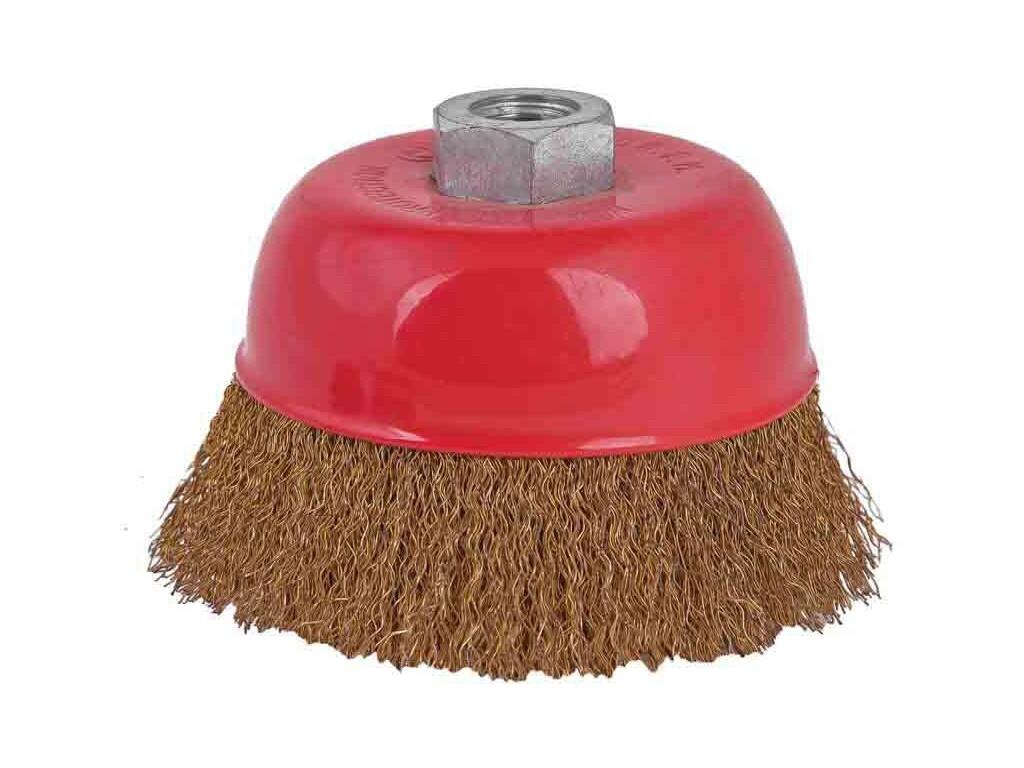 Kartáč drátěný mosaz pr. 75 mm pro úhlové brusky RD - TM-171103