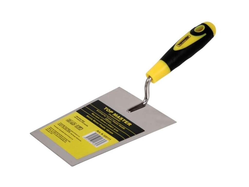 Lžíce zednická hranatá, plastová rukojeť 60x160mm TMP - TM-323304