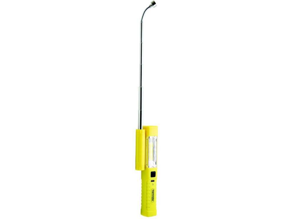 Lampa pracovní ruční LED 1W dobíjecí s teleskopickým magnetem 40 cm, Li-ion 800 mAh, 180 lumenů TMP - TM-232501