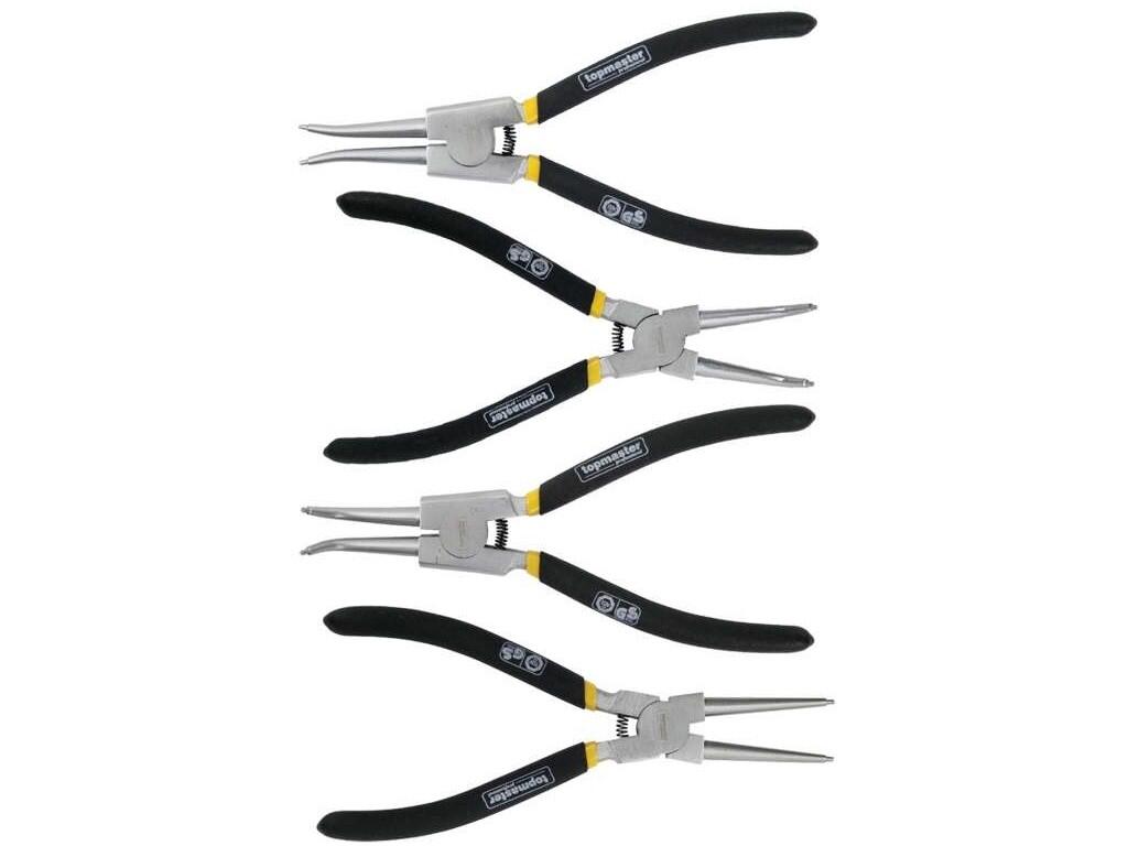Sada kleští na pojistné kroužky 4ks 160mm TMP - TM-212917
