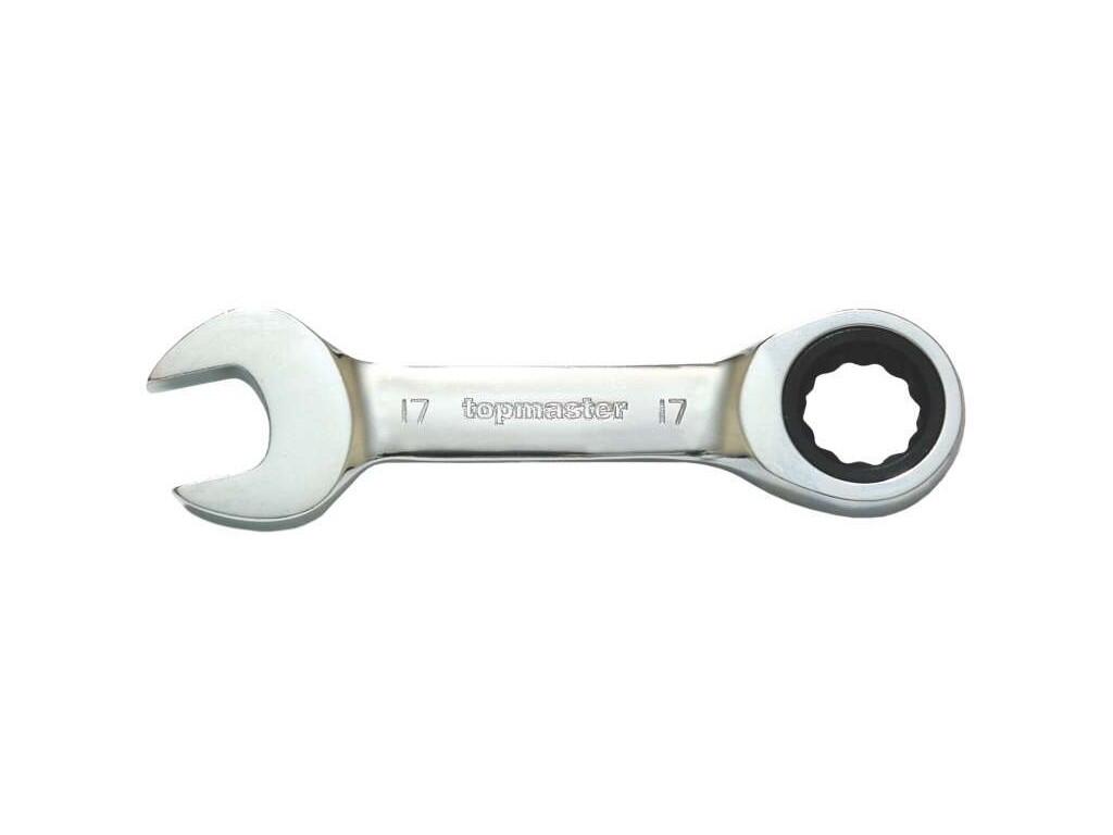 Klíč očkový krátký 17mm kombinovaný s ráčnou CR-V TMP - TM-231919