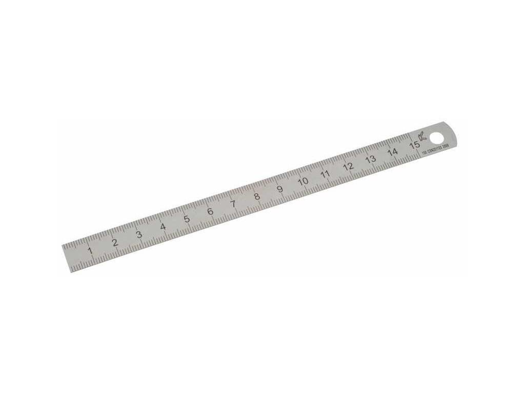 Měřítko ČSN 25 1125 INOX-laser popis 150x13x0,50 KINEX - KI1022-0