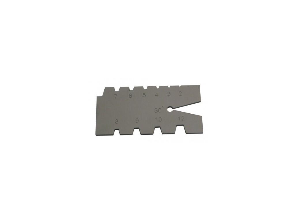 Šablona pro trapézový závit 2-12mm, úhel 30st. KINEX - KI1124