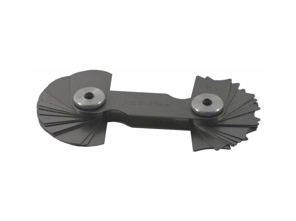 Šablona poloměrová ČSN 25 3816  15,5-25 KINEX - KI1142