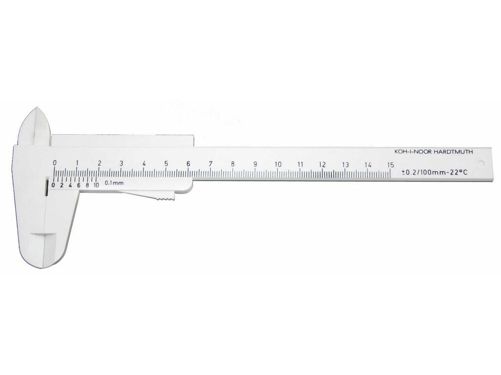 Posuvné plastové měřítko - hobby  150/40 KINEX - KI6050