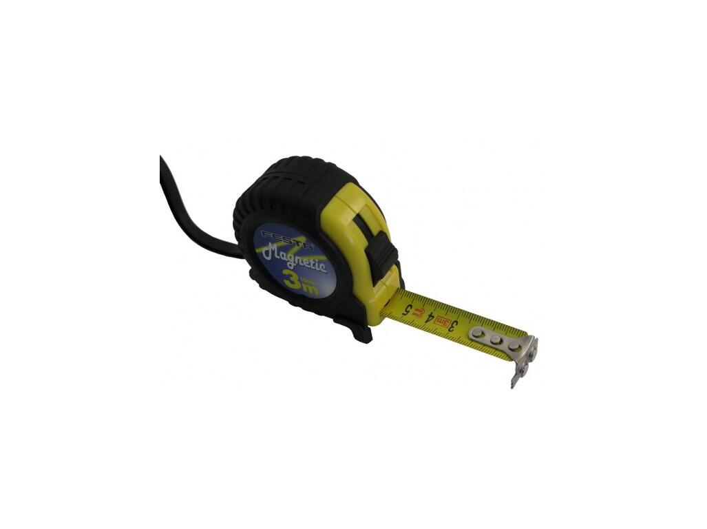 Svinovací metr FESTA pogumovaný 10m s magnetem, šíře pásky 25mm KINEX - KI8044-14