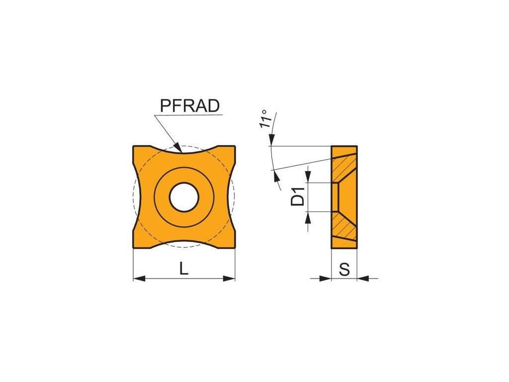 VBD pro ořez svárů 80032186 / 7817023 SPUB 19-R SA -N- PRAMET - PM-SPUB-19-R12-6640