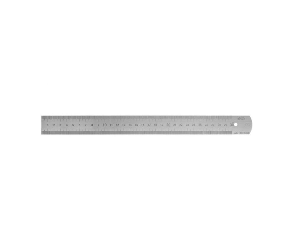 Měřítko ocelové tenké - vhodné pro kalibrace 1000x30x1 mm EC I stupnice zprava doleva KINEX - KI1023-05-100P