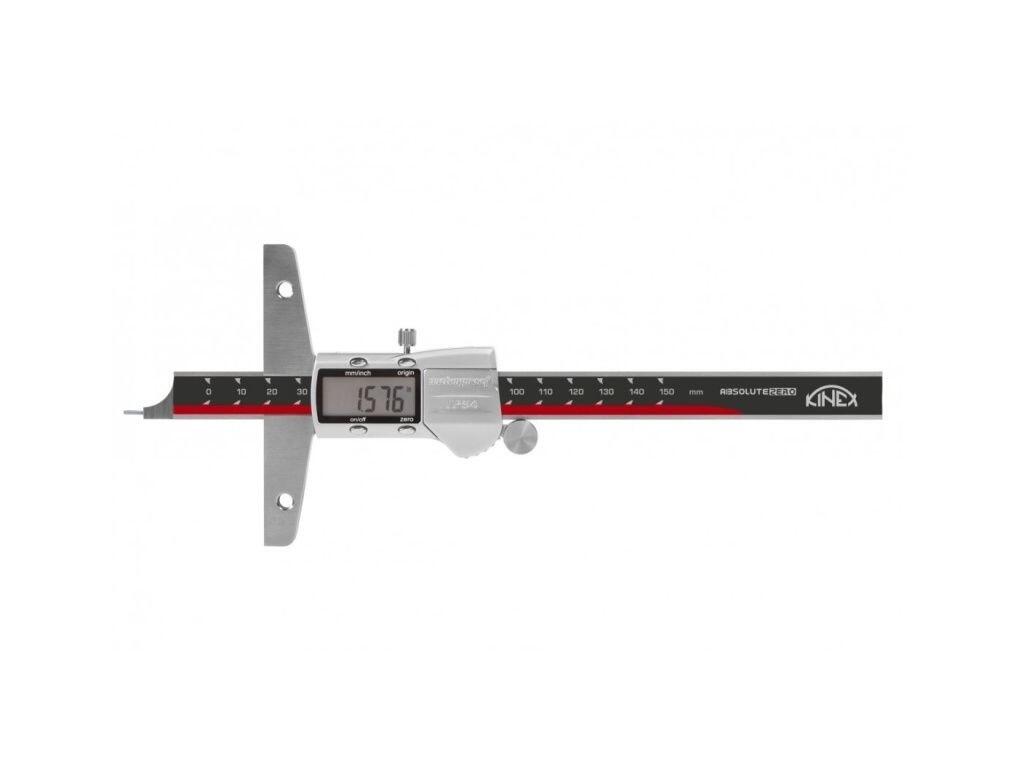 Hloubkoměr digitální s jehlou  DIN 862, ABZ DESIGN 150/100 mm/jehla 0,01 mm 0-150 mm KINEX - KI2052-05-150