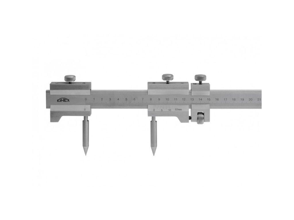 Kružidlo ploché s mm dělením a jemným stavěním KINEX 1500/0,1mm, DIN 862 - KI2078-2