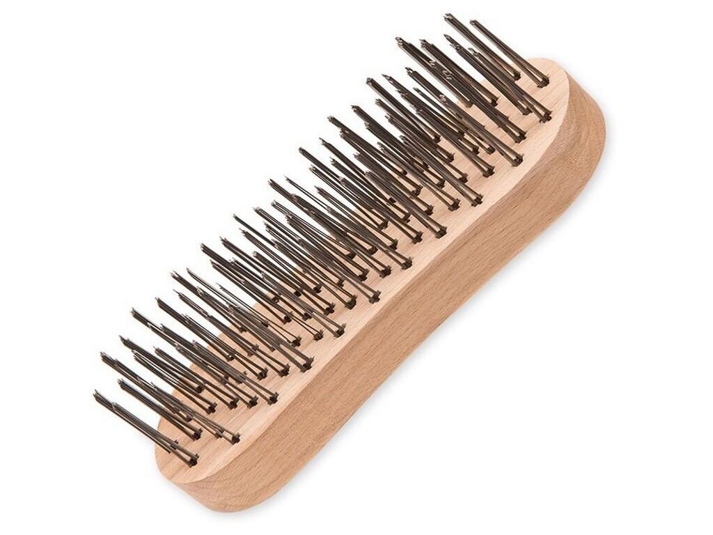 Kartáč na čištění řeznických špalků ocel pl. 2.8x0.45 Sedmiř. b30 - KR1121101