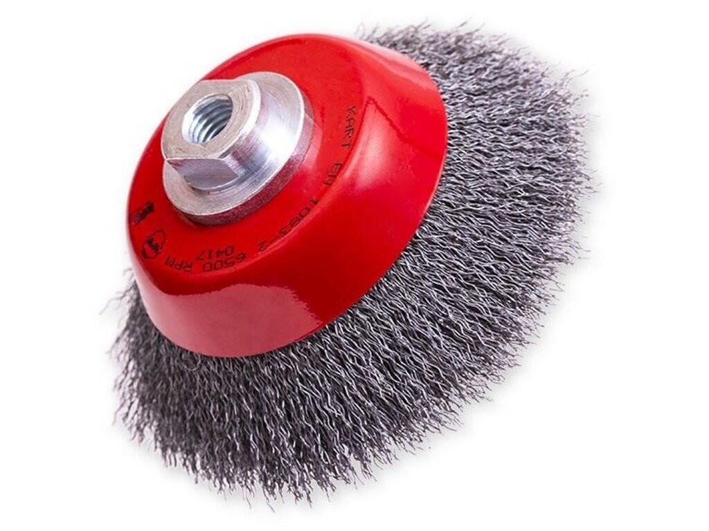 Hrnkové kartáče ocel vlnitá 0.30  120xM14 b10 - KR1272005