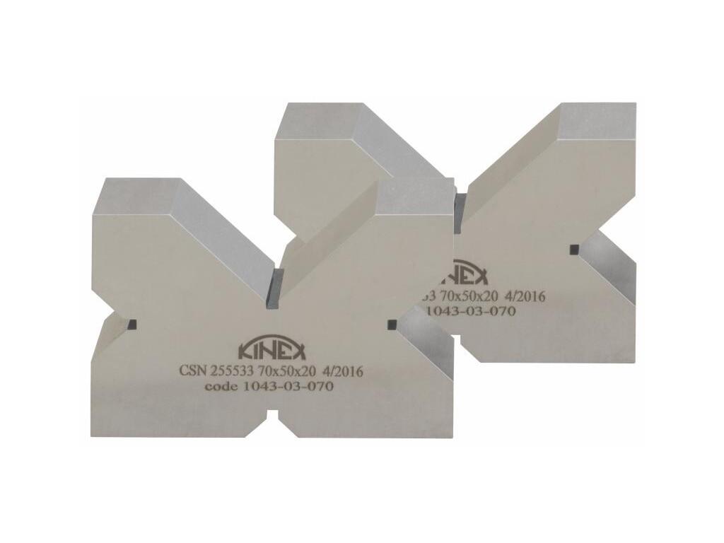 Rýsovací podložky  70x20x50 mm ČSN 25 5533 KINEX - KI1043-03-070