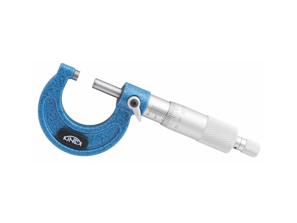 Mikrometr třmenový - PROFESIONAL, DIN 863 0,01 mm 0-25 mm KINEX - KI7002-02-025