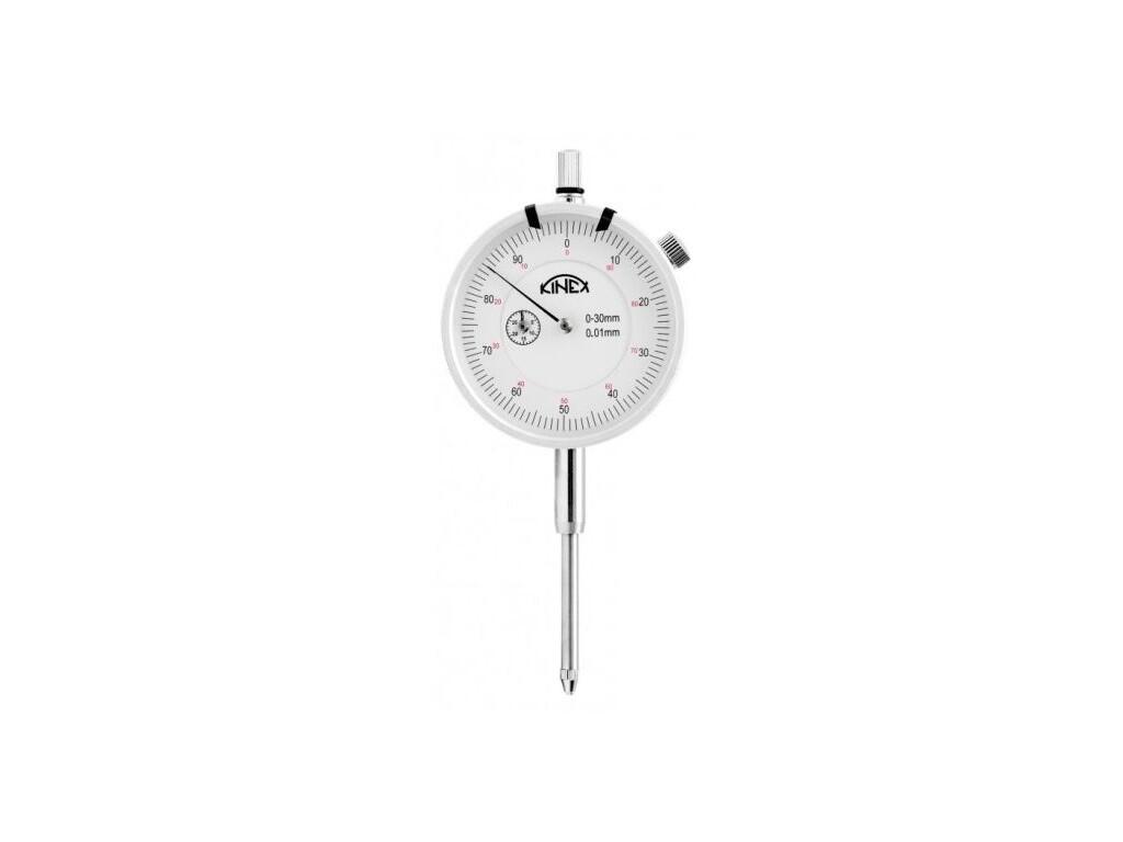 Úchylkoměr číselníkový ČSN EN ISO 46325 (ČSN 25 1811, 25 1816) 0-30 mm 0,01 mm KINEX - KI1155-02-030