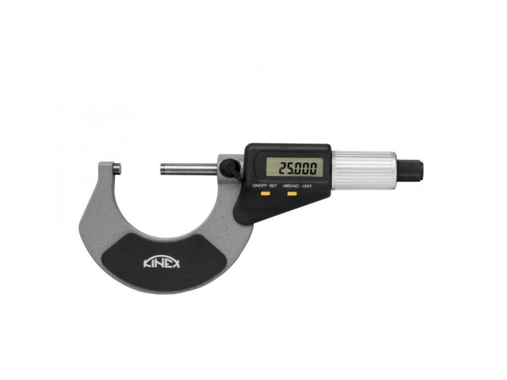 Mikrometr třmenový digitální DIN 863, NEW DESIGN - TOP QUALITY 0,001 mm 50-75 mm KINEX - KI7031-02-075