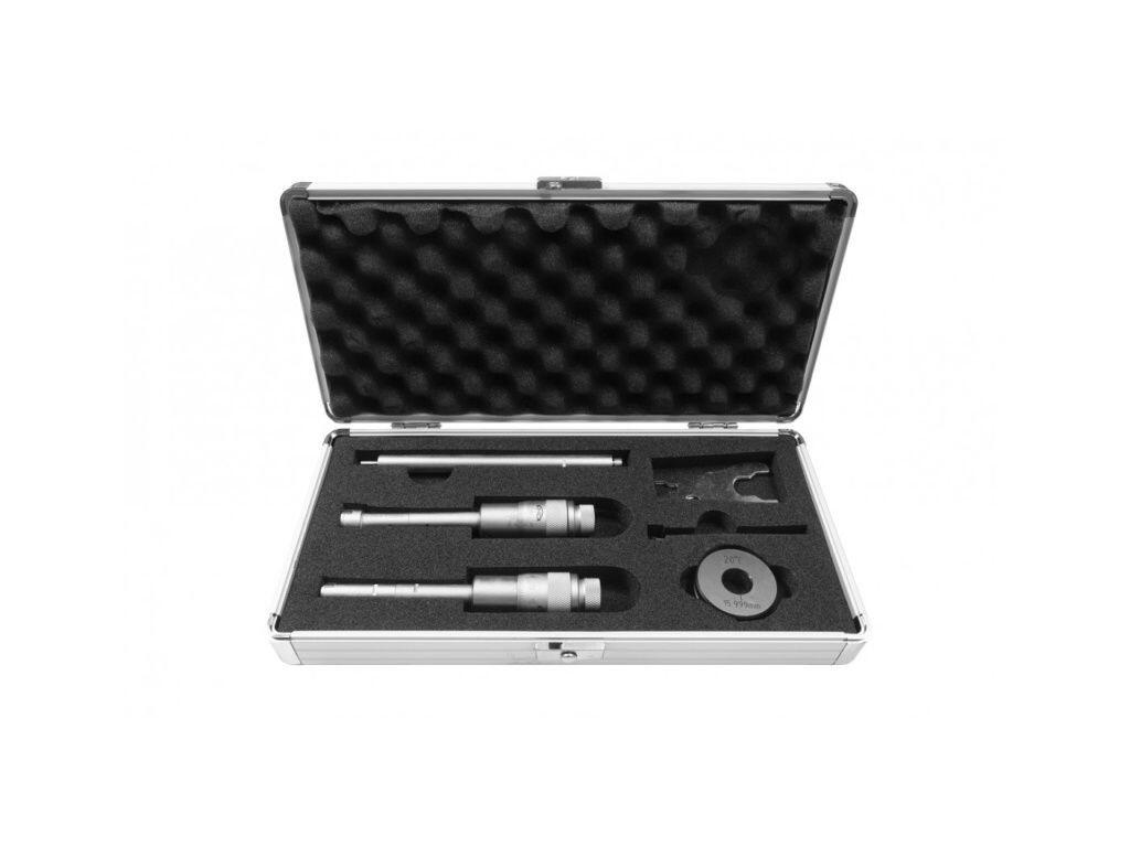 Mikrometr třídotekový-sada DIN 863, NOVÝ MODEL V HLINÍKOVÉM KUFRU 0,004 mm 2-3 mm KINEX - KI7089-03-003