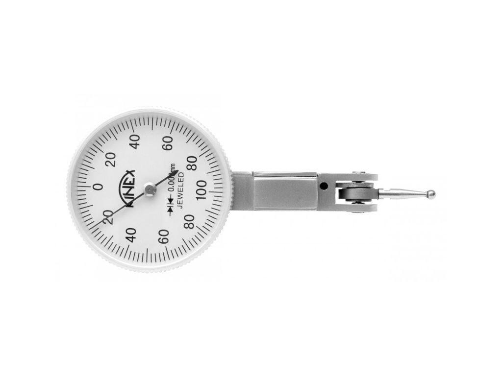 Úchylkoměr číselníkový páčkový ČSN EN ISO 46325 (ČSN 25 1820) - horizontální (+ -) 0,2 mm 0,002 mm KINEX - KI1156-02-102
