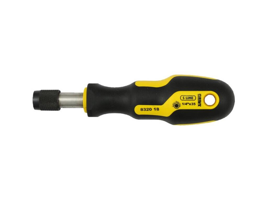 držák bitů 1/4" s rukojetí s pojistkou pro nástavce - NB8320-18