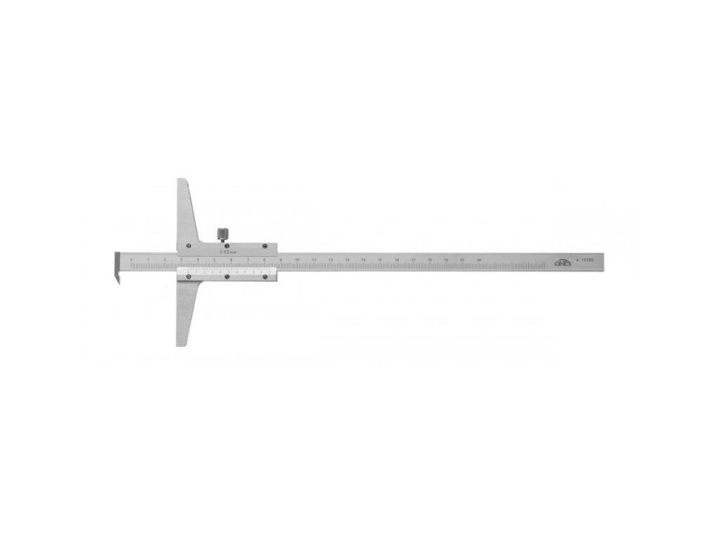 Hloubkoměr s nosem ČSN 25 1282, DIN 862 0-500 mm 500/100 mm 0,02 mm KINEX - KI2040-02-500