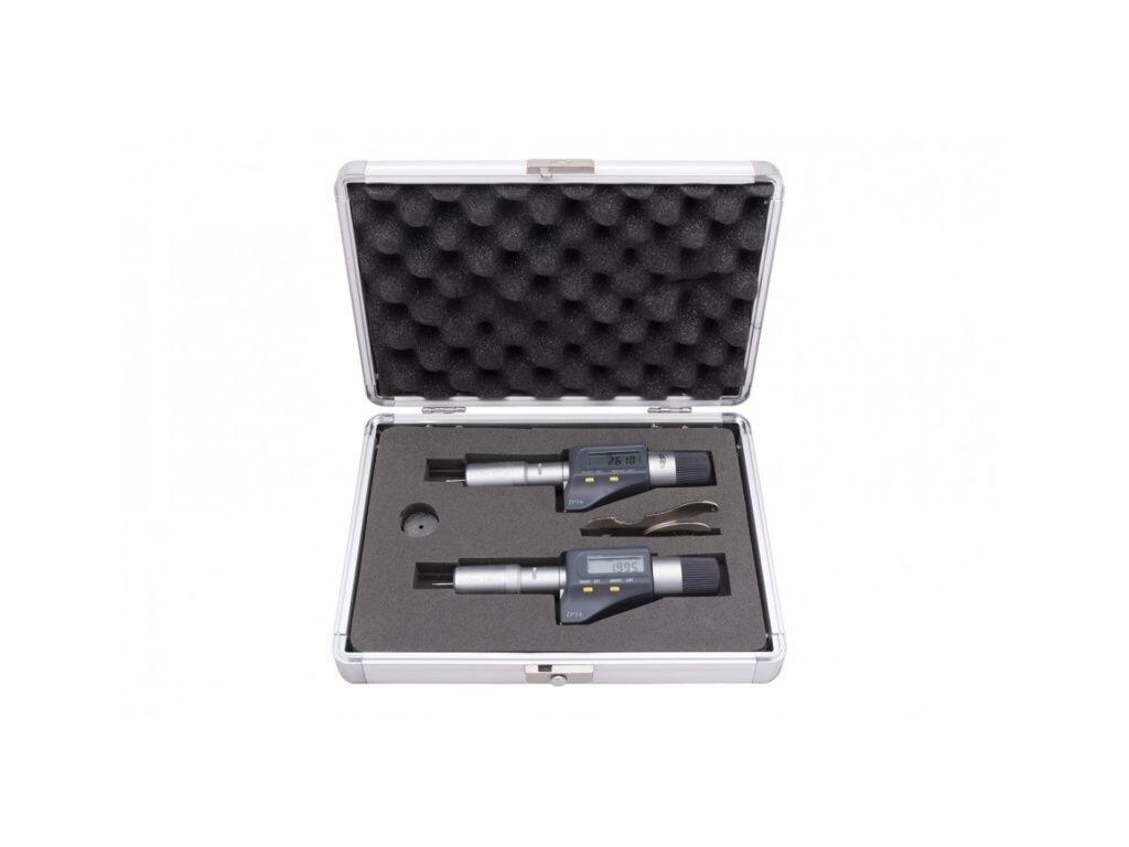 Mikrometr třídotekový digitální - sada DIN 863, NOVÝ MODEL V HLINÍKOVÉM KUFRU, IP 54 2-3 mm 0,001 / 0,004 mm KINEX - KI7090-03-003